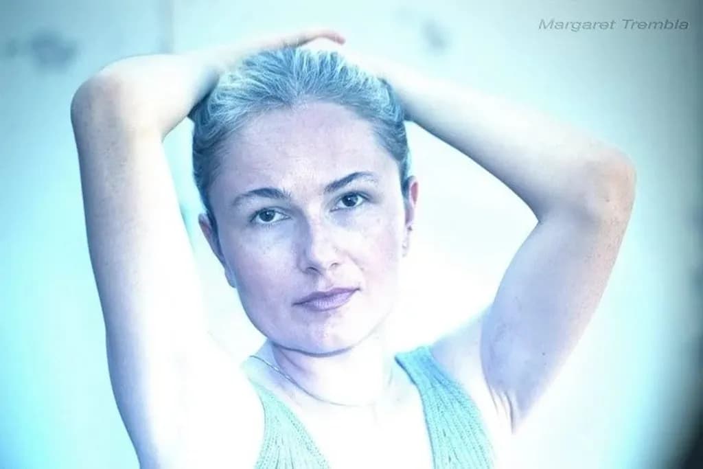 Turquoise, self-portrait year 2006