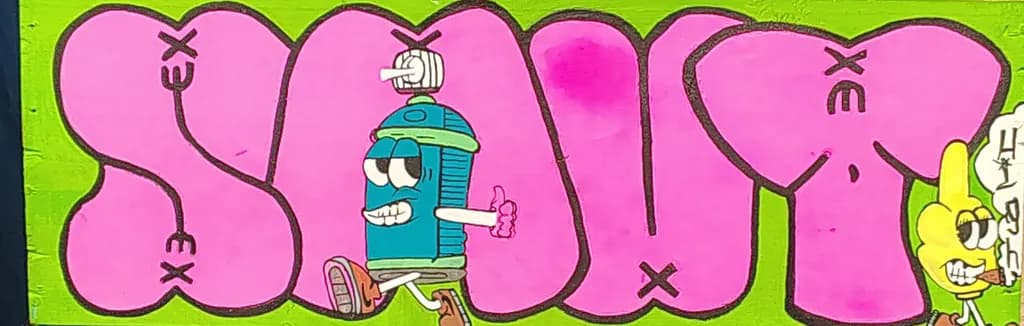 Graffiti Spray Can Parade