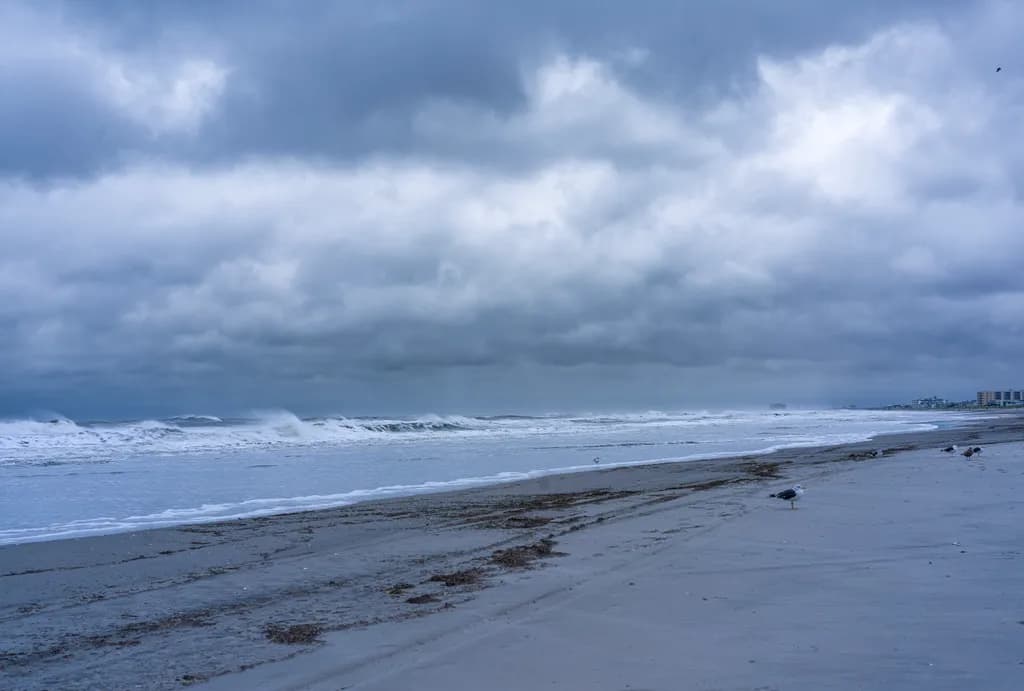 Storm Clouds Over the Shore