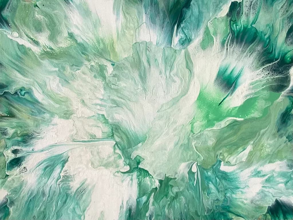 Emerald Tide Abstract