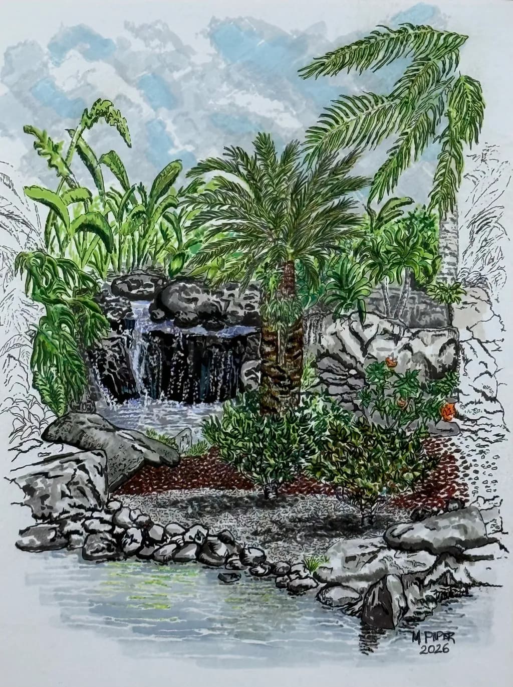 Kaua'i Tropical Garden Cascade